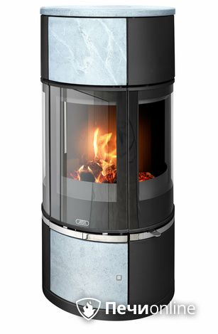 Печь-камин ABX Atrium 6, серая сталь, тальк с верхней плитой в Горно-Алтайске